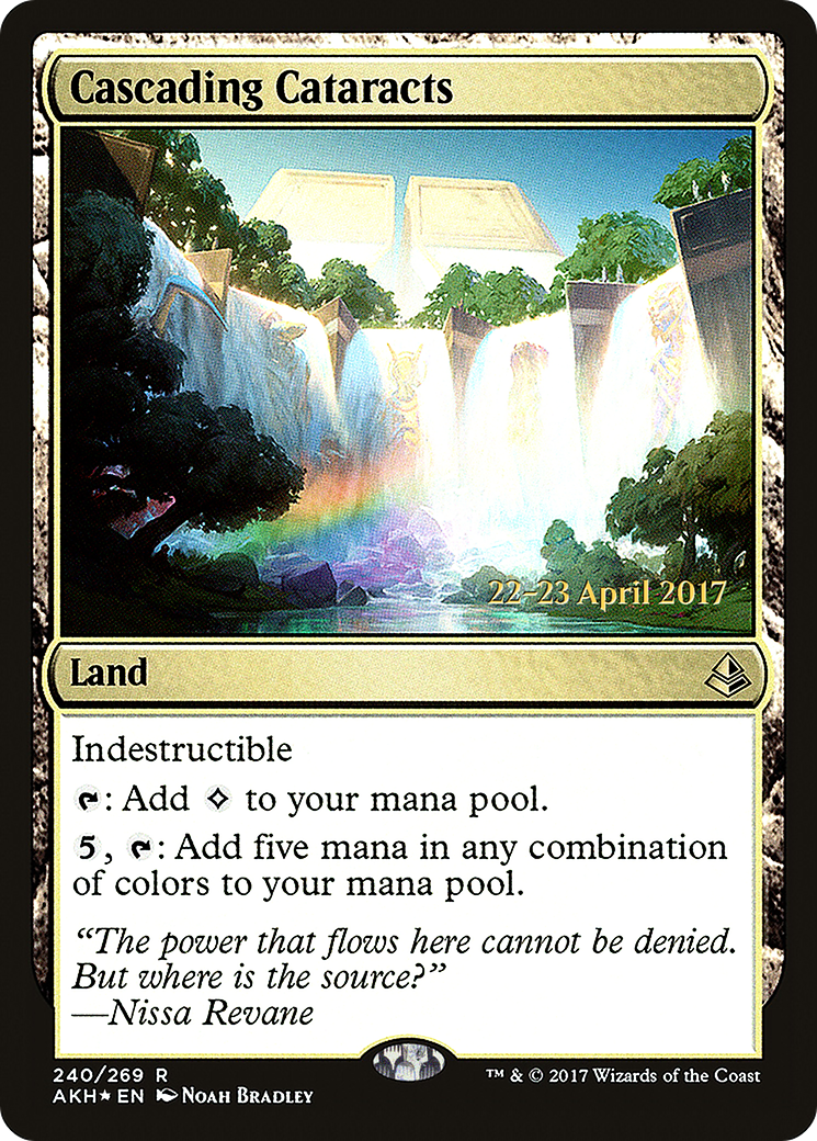 Cascading Cataracts [Amonkhet Prerelease Promos]-1
