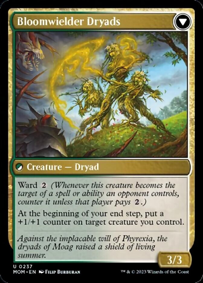 Invasion of Moag // Bloomweaver Dryads [March of the Machine]-2