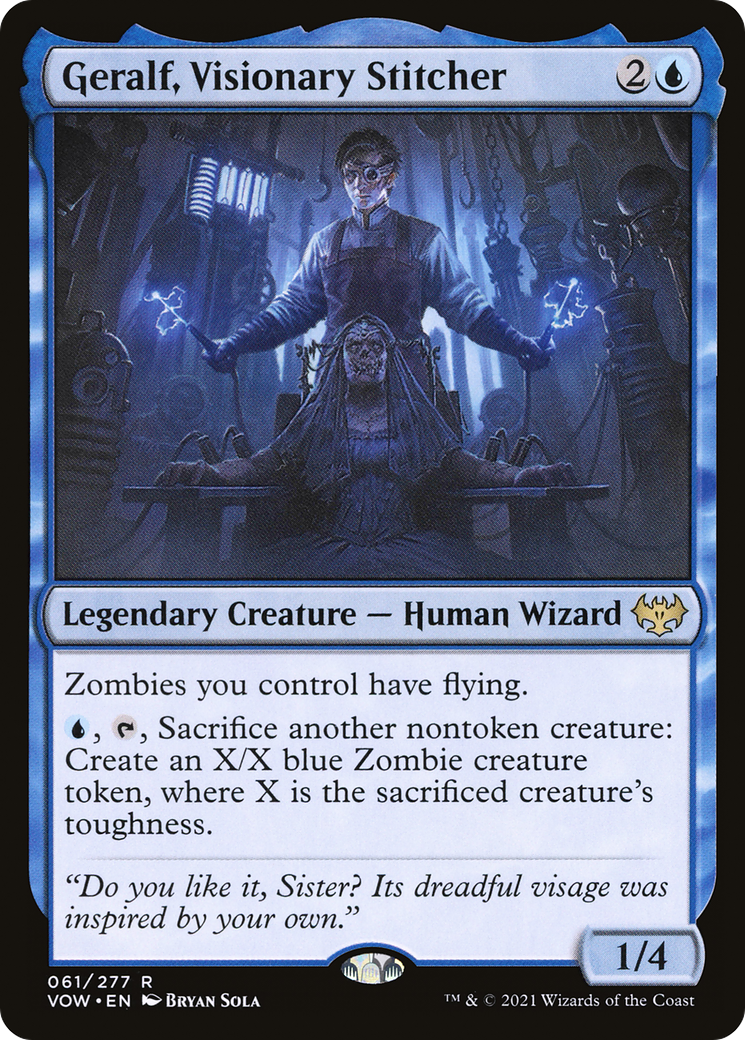 Geralf, Visionary Stitcher [Innistrad: Crimson Vow]-1