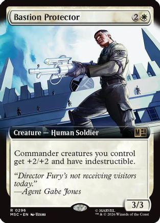 Bastion Protector (Extended Art) (MSC-296) - Commander: Marvel Super Heroes Foil-1