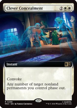 Clever Concealment (Extended Art) (MSC-298) - Commander: Marvel Super Heroes Foil-1