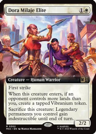 Dora Milaje Elite (Extended Art) (MSC-302) - Commander: Marvel Super Heroes-1