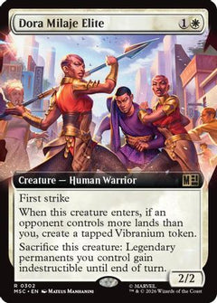 Dora Milaje Elite (Extended Art) (MSC-302) - Commander: Marvel Super Heroes Foil-1