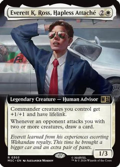 Everett K. Ross, Hapless Attache (Extended Art) (MSC-303) - Commander: Marvel Super Heroes Foil-1