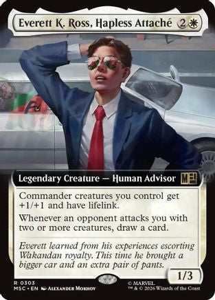 Everett K. Ross, Hapless Attache (Extended Art) (MSC-303) - Commander: Marvel Super Heroes Foil-1