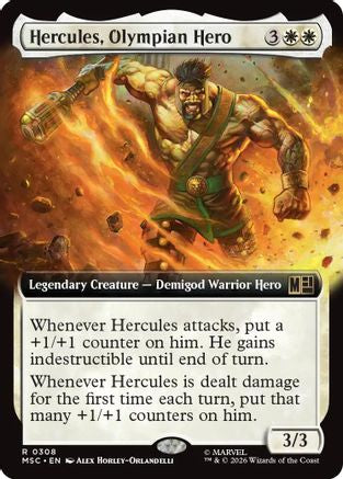 Hercules, Olympian Hero (Extended Art) (MSC-308) - Commander: Marvel Super Heroes-1