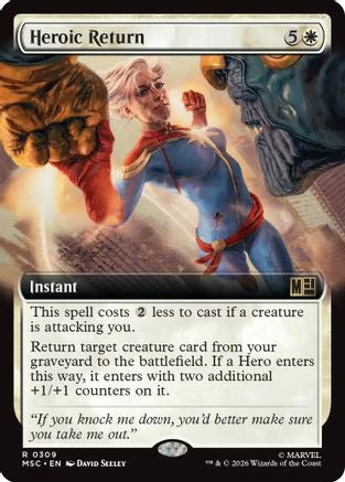 Heroic Return (Extended Art) (MSC-309) - Commander: Marvel Super Heroes Foil-1