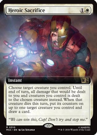 Heroic Sacrifice (Extended Art) (MSC-310) - Commander: Marvel Super Heroes-1
