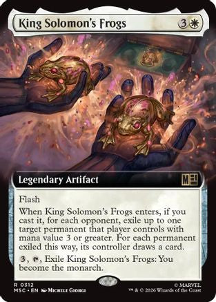 King Solomon's Frogs (Extended Art) (MSC-312) - Commander: Marvel Super Heroes Foil-1