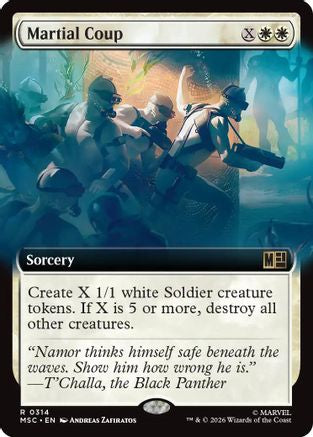 Martial Coup (Extended Art) (MSC-314) - Commander: Marvel Super Heroes Foil-1