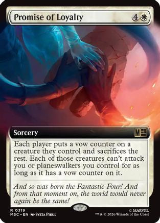 Promise of Loyalty (Extended Art) (MSC-319) - Commander: Marvel Super Heroes-1