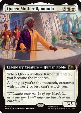Queen Mother Ramonda (Extended Art) (MSC-320) - Commander: Marvel Super Heroes Foil-1