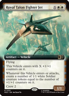 Royal Talon Fighter Jet (Extended Art) (MSC-321) - Commander: Marvel Super Heroes Foil-1