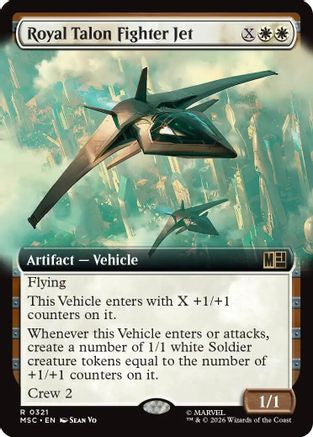 Royal Talon Fighter Jet (Extended Art) (MSC-321) - Commander: Marvel Super Heroes Foil-1