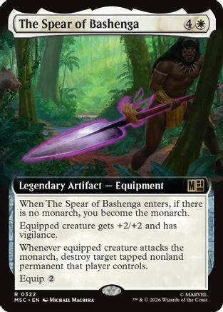 The Spear of Bashenga (Extended Art) (MSC-322) - Commander: Marvel Super Heroes-1