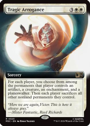 Tragic Arrogance (Extended Art) (MSC-323) - Commander: Marvel Super Heroes Foil-1