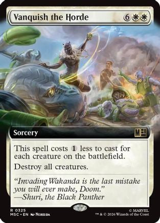 Vanquish the Horde (Extended Art) (MSC-325) - Commander: Marvel Super Heroes Foil-1