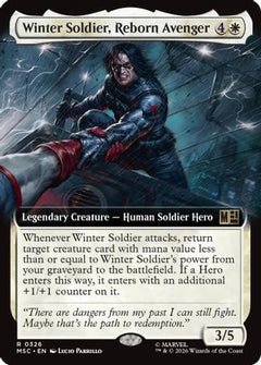 Winter Soldier, Reborn Avenger (Extended Art) (MSC-326) - Commander: Marvel Super Heroes Foil-1