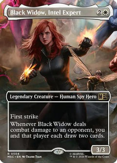 Black Widow, Intel Expert (Borderless) (MSC-504) - Commander: Marvel Super Heroes-1