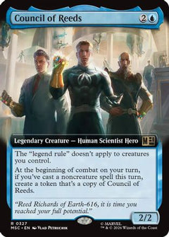 Council of Reeds (Extended Art) (MSC-327) - Commander: Marvel Super Heroes Foil-1
