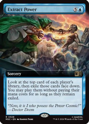 Extract Power (Extended Art) (MSC-328) - Commander: Marvel Super Heroes Foil-1