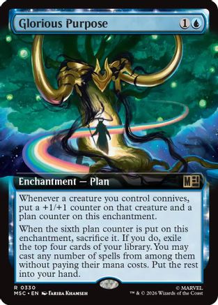 Glorious Purpose (Extended Art) (MSC-330) - Commander: Marvel Super Heroes Foil-1