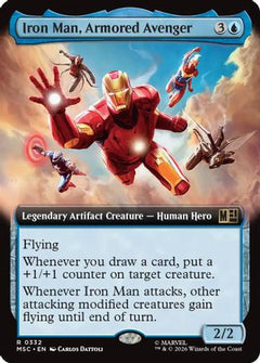 Iron Man, Armored Avenger (Extended Art) (MSC-332) - Commander: Marvel Super Heroes-1