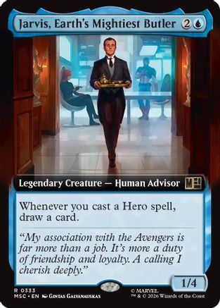 Jarvis, Earth's Mightiest Butler (Extended Art) (MSC-333) - Commander: Marvel Super Heroes-1