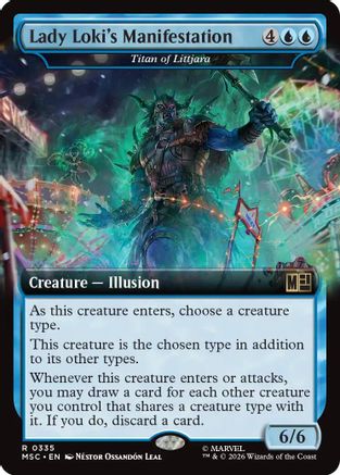 Lady Loki's Manifestation - Titan of Littjara (Extended Art) (MSC-335) - Commander: Marvel Super Heroes-1