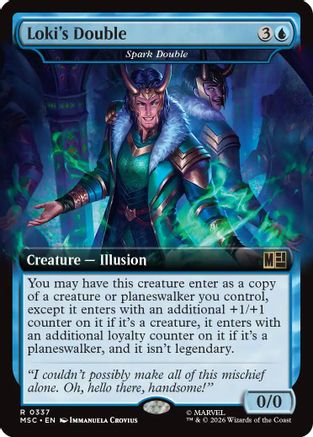 Loki's Double - Spark Double (Extended Art) (MSC-337) - Commander: Marvel Super Heroes Foil-1