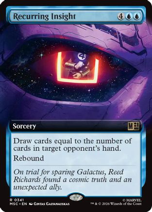 Recurring Insight (Extended Art) (MSC-341) - Commander: Marvel Super Heroes-1