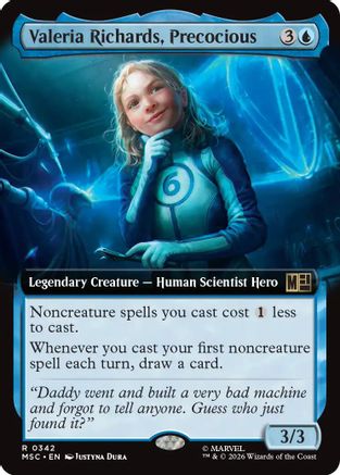 Valeria Richards, Precocious (Extended Art) (MSC-342) - Commander: Marvel Super Heroes Foil-1