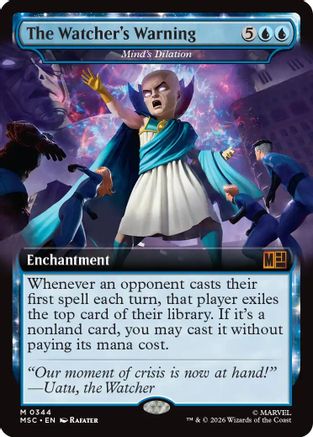 The Watcher's Warning - Mind's Dilation (Extended Art) (MSC-344) - Commander: Marvel Super Heroes-1