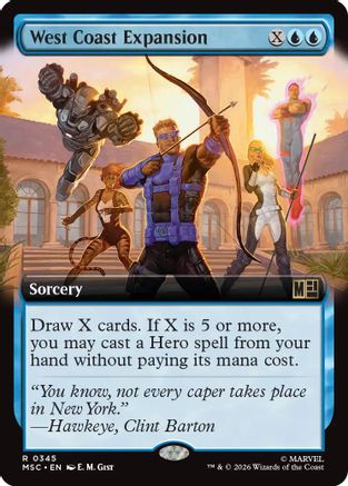 West Coast Expansion (Extended Art) (MSC-345) - Commander: Marvel Super Heroes Foil-1