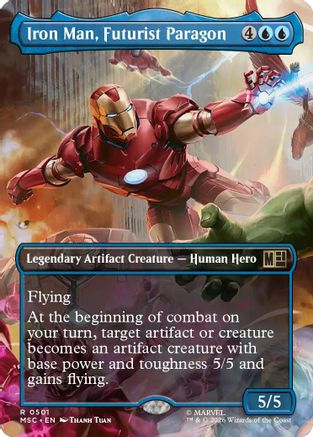 Iron Man, Futurist Paragon (Borderless) (MSC-501) - Commander: Marvel Super Heroes-1