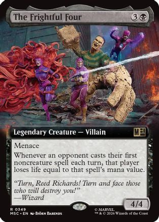 The Frightful Four (Extended Art) (MSC-349) - Commander: Marvel Super Heroes-1