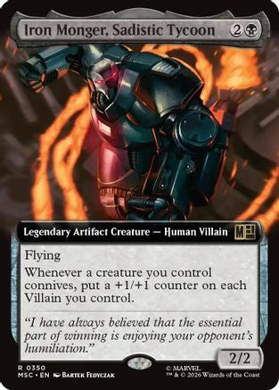 Iron Monger, Sadistic Tycoon (Extended Art) (MSC-350) - Commander: Marvel Super Heroes-1