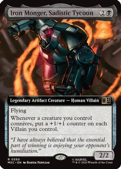 Iron Monger, Sadistic Tycoon (Extended Art) (MSC-350) - Commander: Marvel Super Heroes-1
