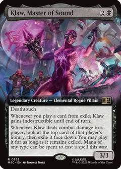 Klaw, Master of Sound (Extended Art) (MSC-352) - Commander: Marvel Super Heroes Foil-1