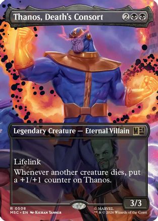 Thanos, Death's Consort (Borderless) (MSC-508) - Commander: Marvel Super Heroes-1