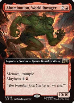 Abomination, World Ravager (Extended Art) (MSC-355) - Commander: Marvel Super Heroes-1