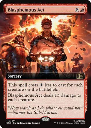 Blasphemous Act (Extended Art) (MSC-358) - Commander: Marvel Super Heroes-1