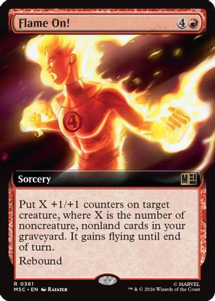 Flame On! (Extended Art) (MSC-361) - Commander: Marvel Super Heroes-1
