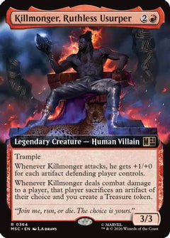 Killmonger, Ruthless Usurper (Extended Art) (MSC-364) - Commander: Marvel Super Heroes Foil-1