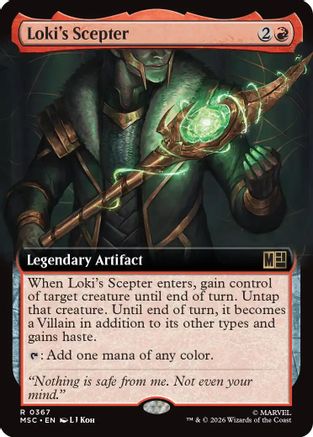 Loki's Scepter (Extended Art) (MSC-367) - Commander: Marvel Super Heroes-1