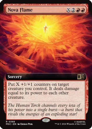Nova Flame (Extended Art) (MSC-368) - Commander: Marvel Super Heroes Foil-1