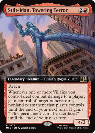 Stilt-Man, Towering Terror (Extended Art) (MSC-373) - Commander: Marvel Super Heroes-1
