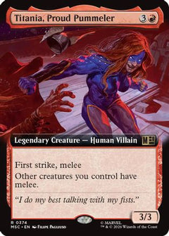 Titania, Proud Pummeler (Extended Art) (MSC-374) - Commander: Marvel Super Heroes-1