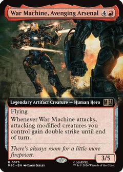 War Machine, Avenging Arsenal (Extended Art) (MSC-375) - Commander: Marvel Super Heroes-1