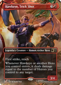 Hawkeye, Trick Shot (Borderless) (MSC-506) - Commander: Marvel Super Heroes-1